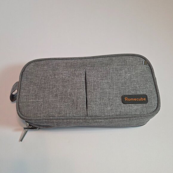Like New - Homecube Multi-Compartment Gray Organizer Case, Textured Soft-Canvas - Picture 1 of 10